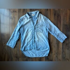 Cloth & Stone Blue Button Down Shirt